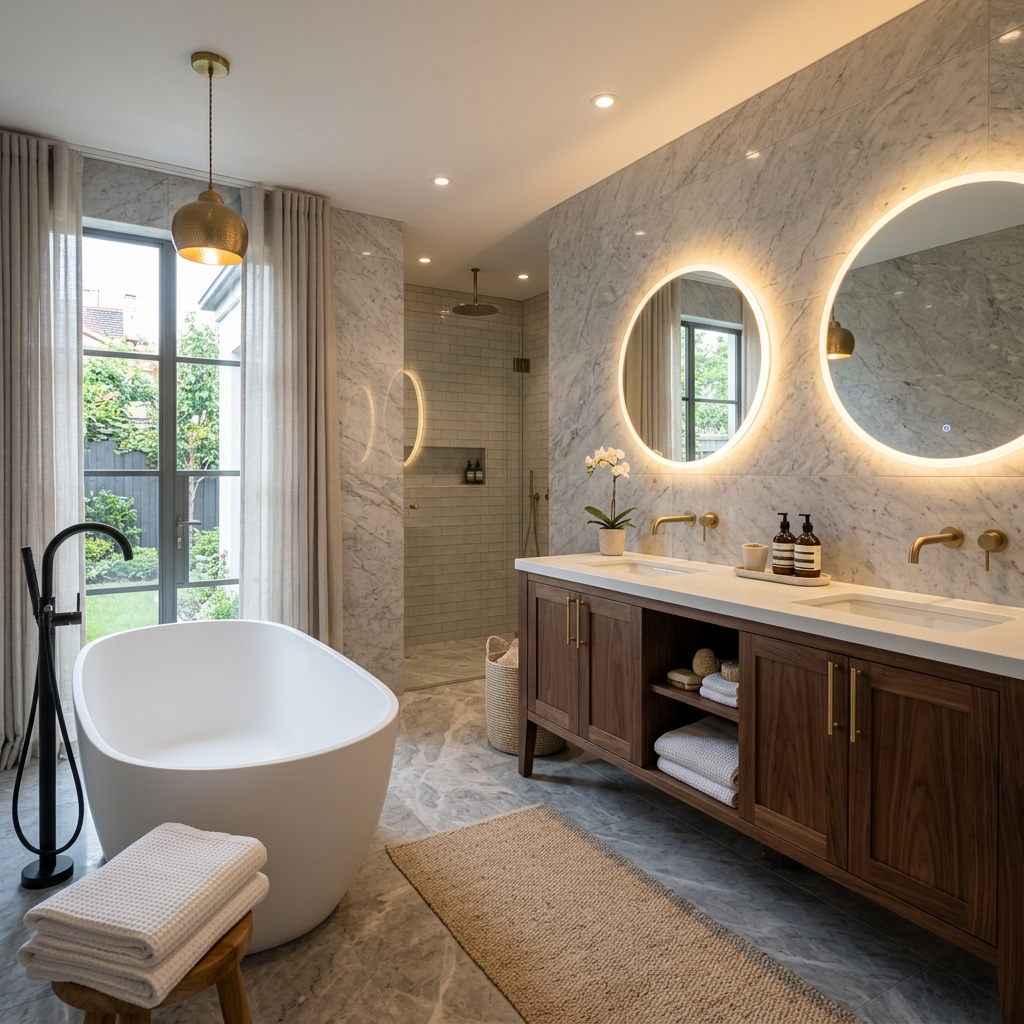 Palisades Slate Spa Bath Remodel
