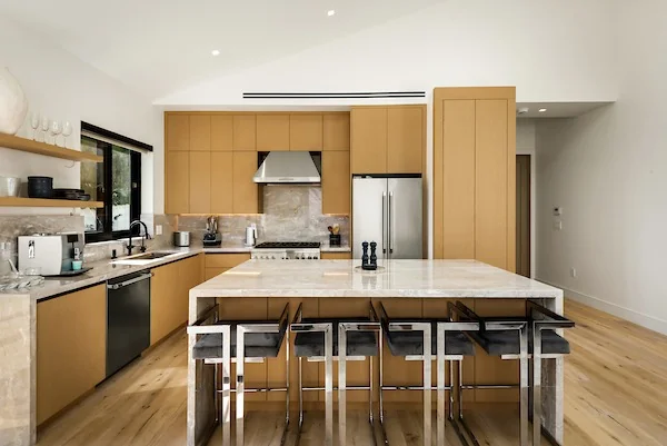Completed Marble Gourmet Kitchen After